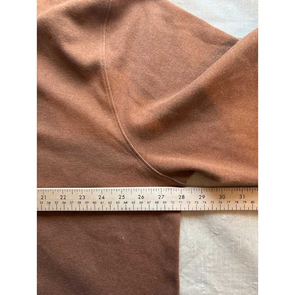 Orvis Mock Neck Shirt Mens XXL Brown Excellent Heathered Cotton Blend LS